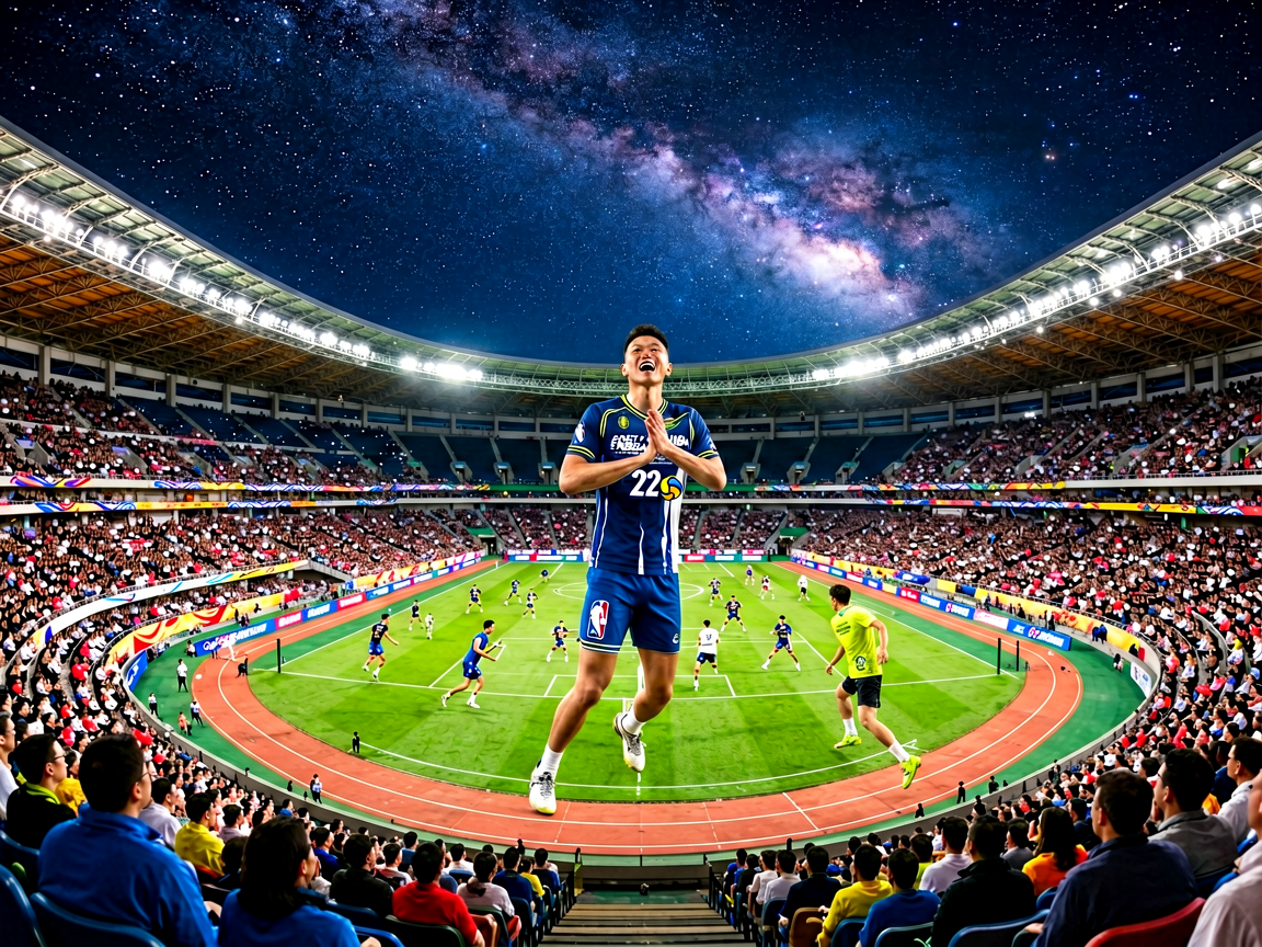 综合体育场馆：多项目大型体育场馆全景，展示星空体育多元化的赛事覆盖范围